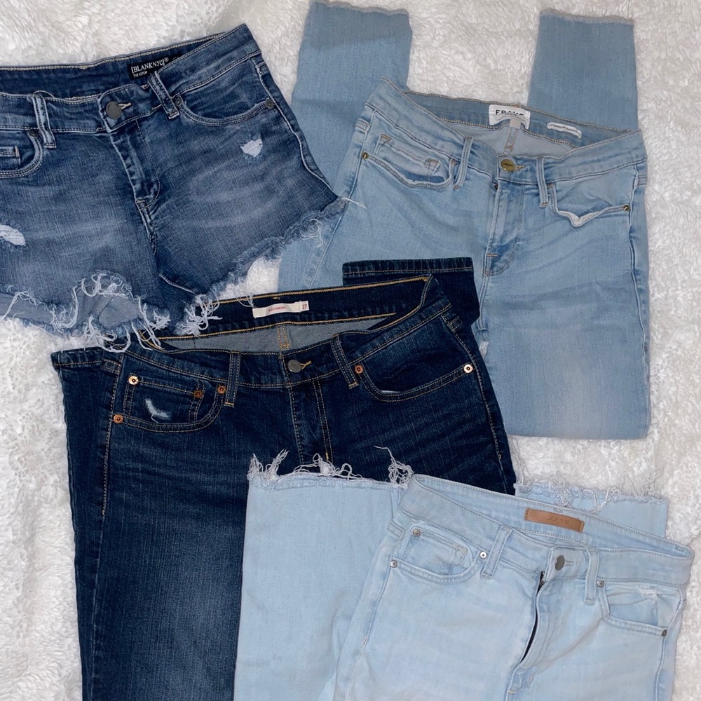 FRAME DENIM, BLANKNYC, LEVIS, JOES JEANS BUNDLE!